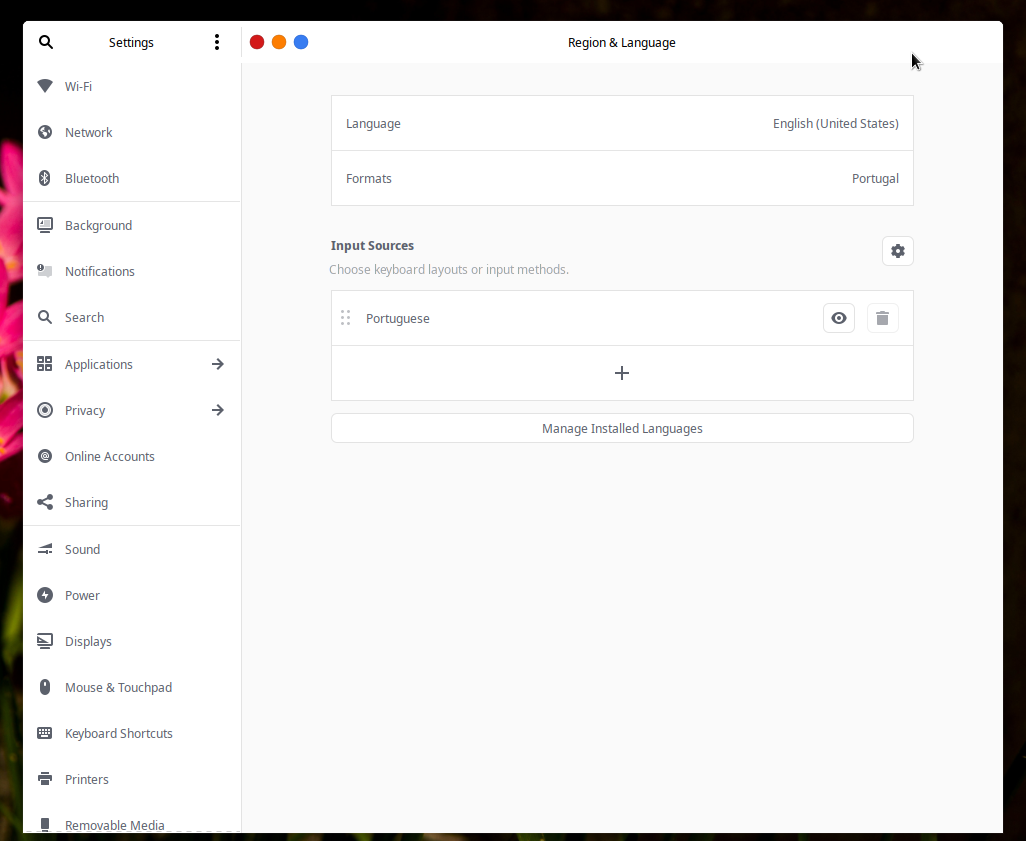 Ubuntu Regional Settings