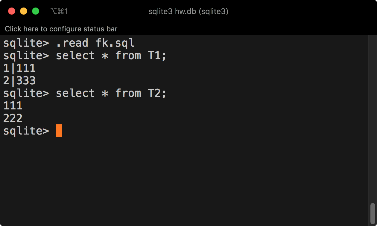 sqlite foreign key clauses