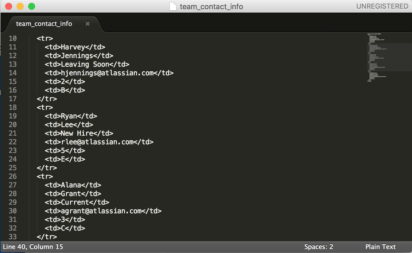A file with merge conflicts, now resolved